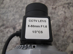 Ikegami ISD-A15S Compact Cube Color Camera w/ 5-50mm F1.6 1/3 CS CCTV Lens Used