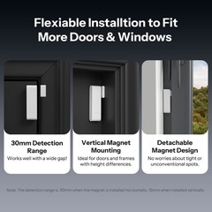 SONOFF Zigbee Wireless Door and Window Sensor, Smart Security Door Contact Alarm
