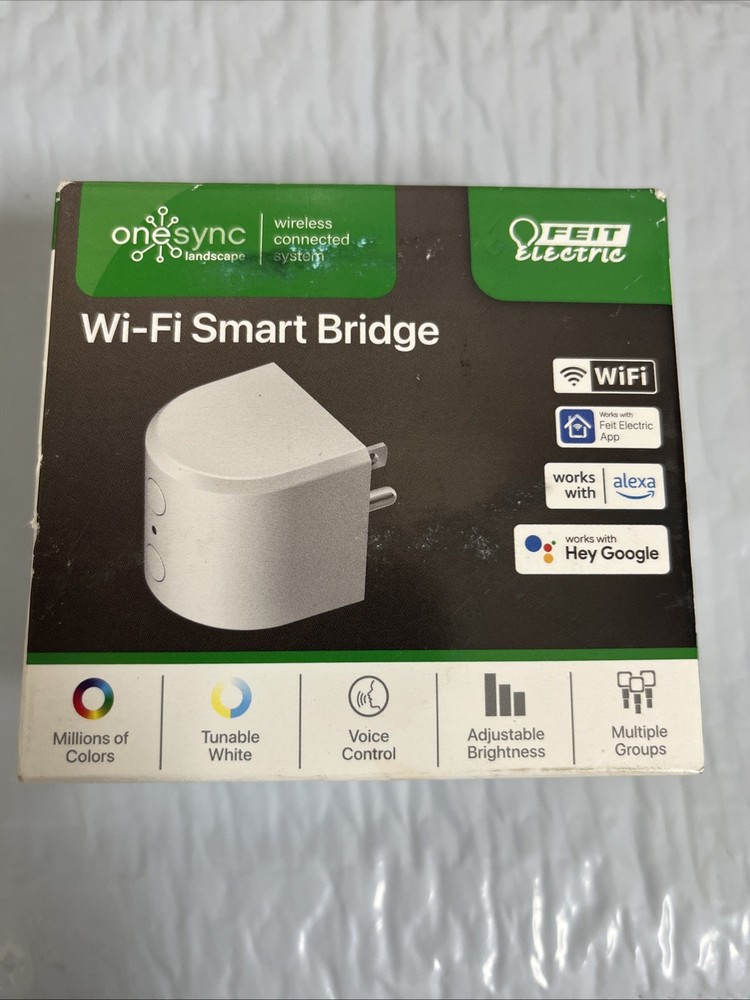 Feit Electric OneSync Landscape WiFi Bridge to Feit App Control 120-Volt Plug