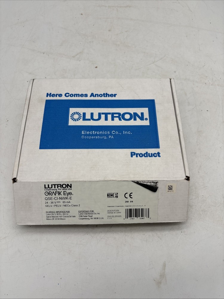 LUTRON QSE-CI-NWK-E, Control Interface 12-24V PELV CLASS 2 – NEW