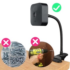 2Pack Flexible Clip Clamp Mount Compatible with Blink Outdoor 4 4th Gen 3rd Gen