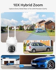 Wireless Security Camera System Outdoor Audio mit WiFi 10CH 10” Monitor NVR HDD