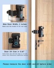 Anti-Theft Video Doorbell Mount Plastic Adjustable Height No-Drill Bracket