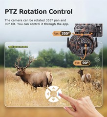 12X ZOOM 8MP 4G Solar Camera Dual lens Camouflage Color Outdoor Hunting Camera
