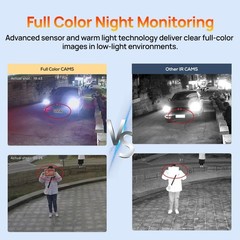 Vikylin 5MP Full Color Night Vision PoE IP Camera Outdoor with Audio Metal 2.8mm