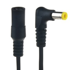 2pcs 5.5mm x 2.5mm Right Angle Power Cable Male Plug Connector Adapter Plastic