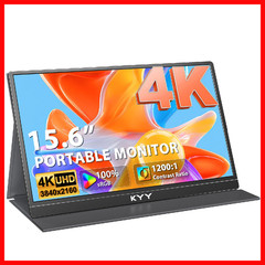 Kyy 4K Portable Monitor 15.6 Portable Monitor For Laptop Uhd Ips 3840X2160