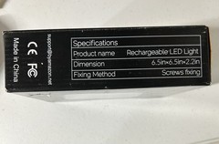 Moragin Wireless Motion Sensor Light, USB Rechargeable Wall Mount, White