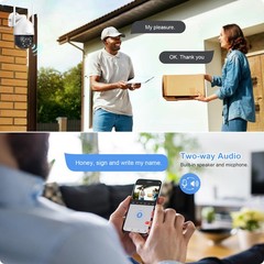 5MP Smart Home Security Camera System 10CH NVR WiFi Alexa Human Detection 1TB