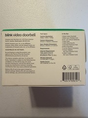 Blink Video Doorbel with Sync Module Core, Battery, Head-to-Toe HD View – Black