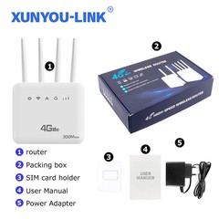 New 4G LTE WiFi Router WiFi 6 300Mbps SIM Modem Wireless WiFi Modem WIFI Router