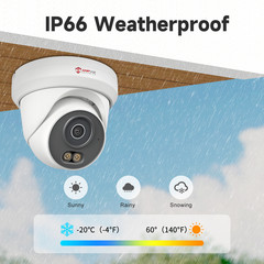 Anpviz 4MP 6MP 8MP4K Audio PoE IP Security Camera Outdoor Color Night Vision AI