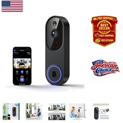 AI Video Doorbell Camera – 1080P Wireless with Night Vision & Live Interaction