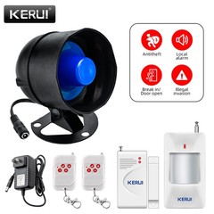 110dB Decibel Siren DIY Wireless Safety Alarm House Apartment Anti Break In Kit