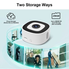 2K Window Camera, 2.4GHz & 5GHz WiFi6 Indoor Cameras for Home Security Outdoor