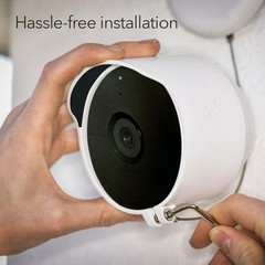 Google Nest Indoor/Outdoor Cam (Battery)2pk: Wireless Security+ anti-theft mount