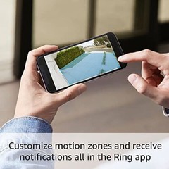 Ring Floodlight Cam Wired Plus with motion-activated 1080p HD video, Black (2021