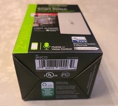 Enbrighten Z-Wave Plus In-Wall Smart Toggle Switch w/ Quick Fit Light Almond