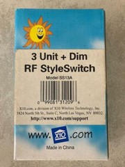 2 – X10 3 Unit RF Style Switch SS13A – NEW – Lot of 2