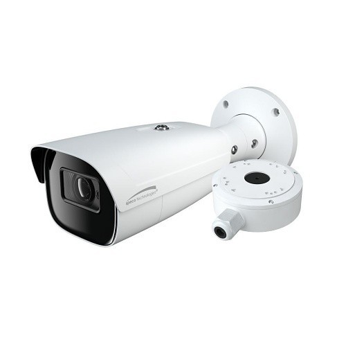 Speco O4B9M Bullet IP Camera, 4MP H.265 AI, Infrared, 2.8-12mm Variable Lens