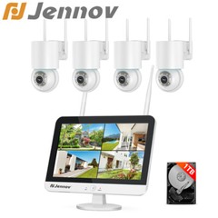 5MP Wireless PTZ Home Security Camera System Outdoor with WIFI 10CH 1TB Monitor