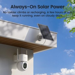 aosu SolarCam D1 Max 4-Cam Kit, 4K Solar Security Cameras Wireless Outdoor, 3…