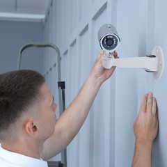 Security Camera Mounting 7.4″ Universal CCTV IP Bracket Aluminum Alloy White