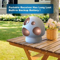 Wireless Driveway Alarm System – Solar Motion Sensor & Detector, 1/2 Mile Range,