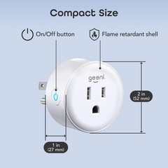 Geeni DOT (6 Pack) Smart Wi-Fi Outlet Plugs with Voice Control