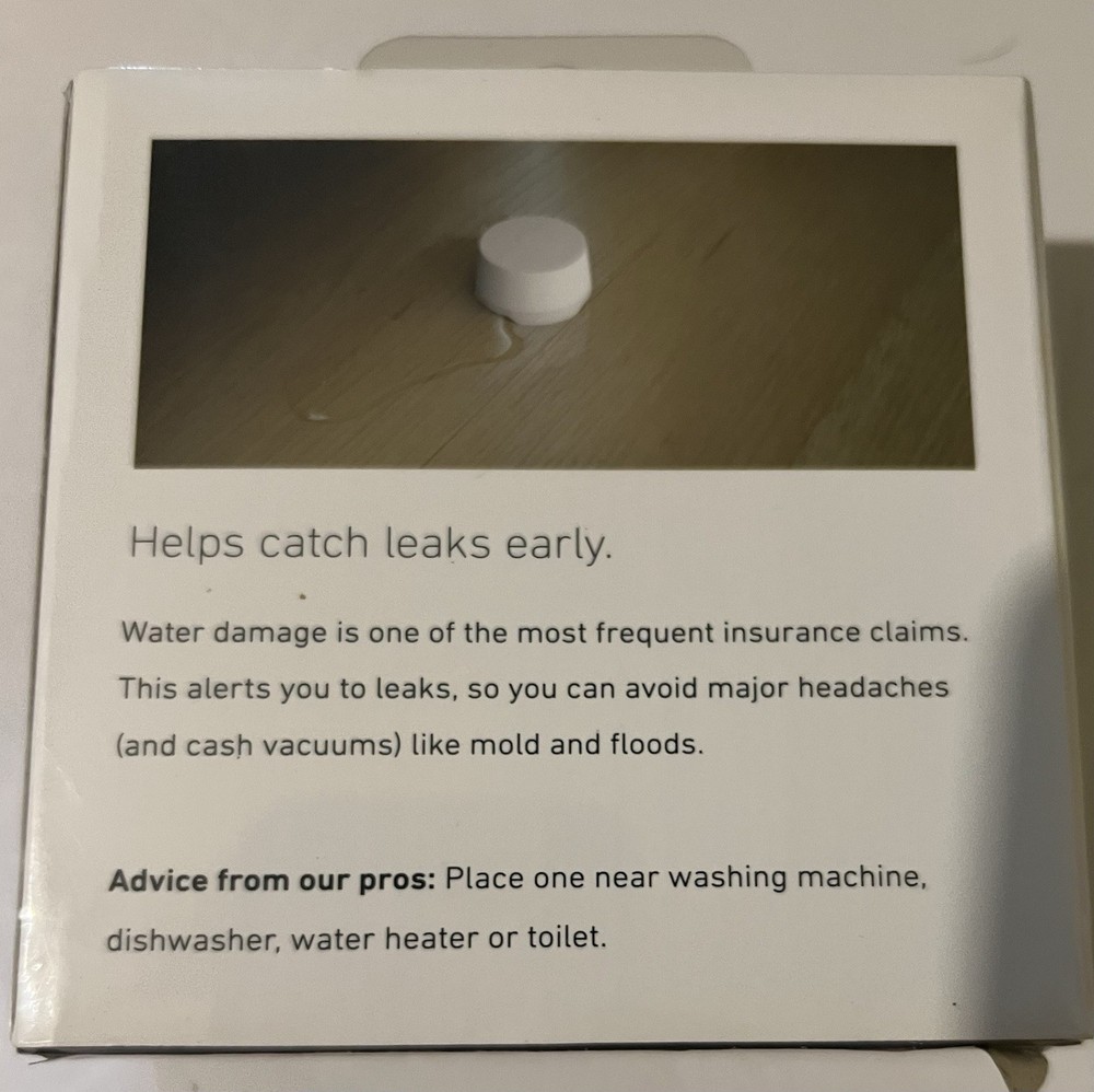 SimpliSafe Home Security Water Sensor Smart Home Leak Detector NEW Sealed