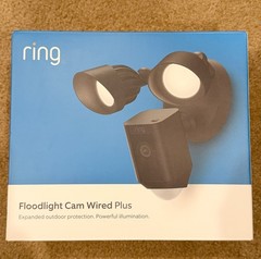 Ring Floodlight Cam Wired Plus 1080p Surveillance Camera – Black