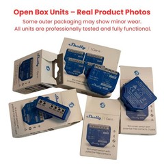Shelly 1 Gen4. Wi-Fi, Zigbee, Matter Smart relay switch w/dry contacts-Open Box