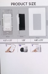 WI-FI Bluetooth Smart Light Switch W App Control + Night Light