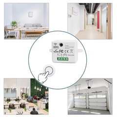 433MHz Wireless RF Remote Control Light Switch 220-110V 10A Relay Receiver Mini