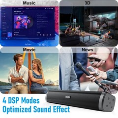 Portable Long bar Speaker, Bluetooth Wireless Speaker, Powerful Speaker for H…