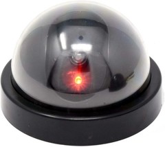 Dummy CCTV Dome Camera Red Flashing LED Fake Security Camera Home Office