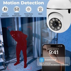 2 Pack Wireless 5G WiFi Security Camera System Smart Outdoor Night Vision 1080P