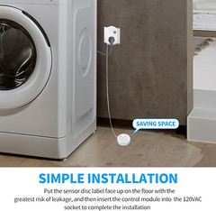 Water Alarm Leak Detector, 95 Db Loud Alarm, Prevent Serious Floods and Water Da