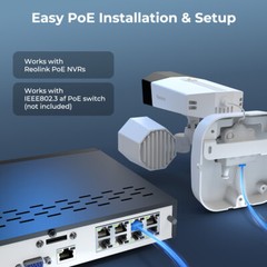 Reolink 4K PoE Floodlight Camera 180° View Dual-Lens Smart Detection 2 Way Talk