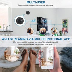 Mini Security Camera A9 WiFi 1080P HD Wireless Indoor Outdoor Home Small