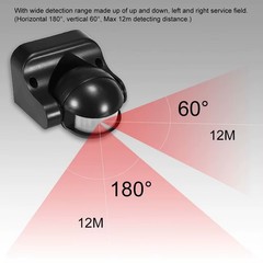 AC 110V-240V PIR Infrared Motion Sensor 180 Degree Motion Detection Delay3494