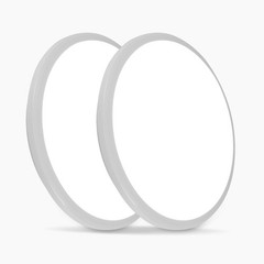 DELIPOP 2 Pack 12 Inch LED Flush Mount Ceiling Light, 24W 2 pack, 2 1CCT