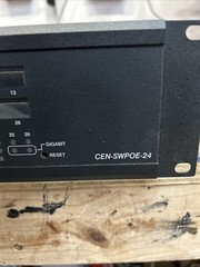 Crestron CEN-SWPOE-24 24-Port Managed PoE Switch Tested & Working w/Rack Mount