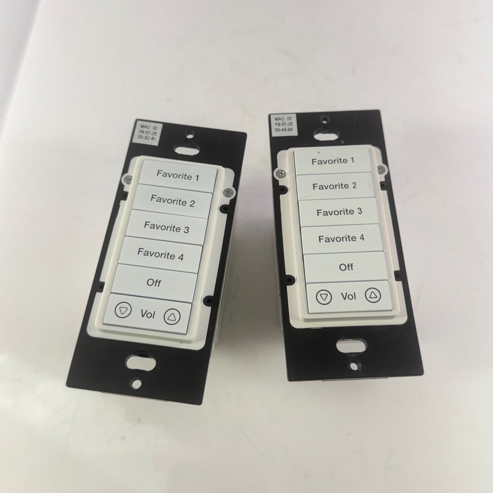 ELAN KP7 7-Button Ethernet PoE Network Keypad Controller White Lot of 2 Used