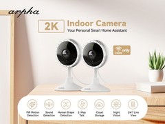 ARPHA 2K Indoor Security Camera WiFi APP PIR Motion Detection Cloud Storage New