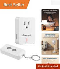 Compact Indoor Remote Light Switch – Wireless Kit with 10A Power Rating,