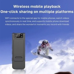 Body Camera W/128GB Card 2023 NEW HD 1080P Noise Reduction Camera For Filming