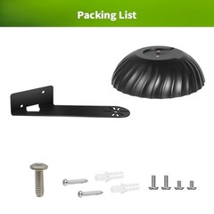 Wall Mount for WYZE Cam Pan V3, Outdoor Corner Mount Kit with Black