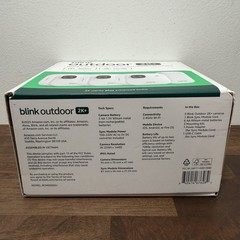 NEW BLINK OUTDOOR 2K+ WIRELESS SECURITY 3 CAMERA SYSTEM – WHITE – SHIPS TODAY
