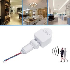 2pcs New PIR Motion Sensor Switch infrared wall mount switch AC 110-240V